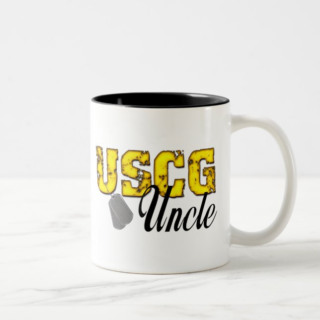 USCG Uncle Two-Tone Coffee Mug (Right)