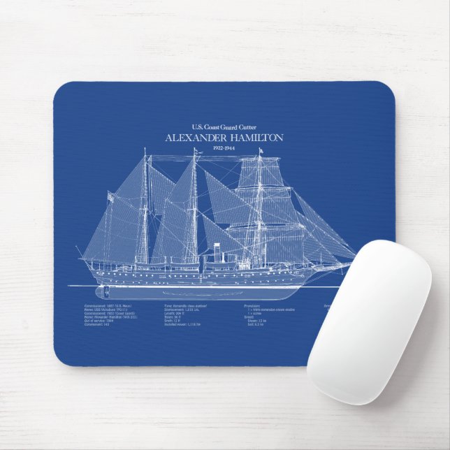 USCGC Alexander Hamilton wix-272 – ABD Mouse Pad (With Mouse)