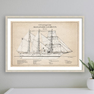 USCGC Alexander Hamilton wix-272 - SBD Photo Print