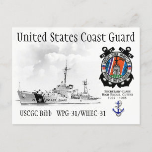 USCGC BIBB WPG-31/WHEC-31 CUTTER POSTCARD