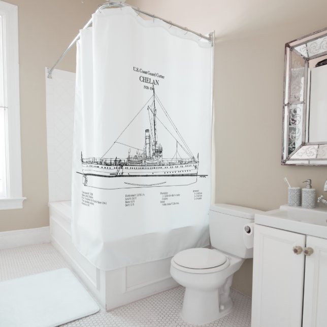 USCGC Chelan - SBD Shower Curtain (In Situ)