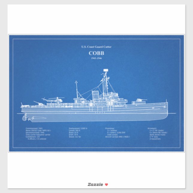 USCGC Cobb wpg-181 – ABD (Sheet)