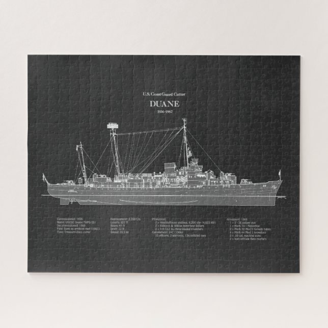 USCGC Duane wpg-33 – PD Jigsaw Puzzle (Horizontal)