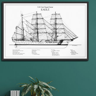 USCGC Eagle wix-327 - BD Photo Print