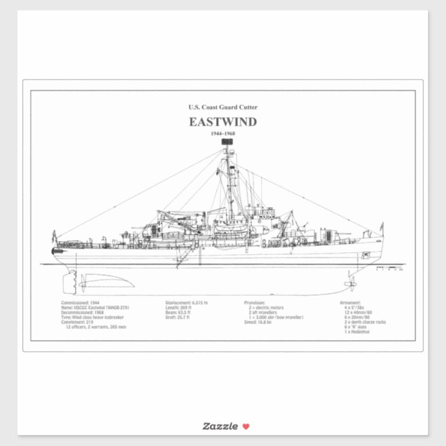 USCGC Eastwind wagb-279 - BD (Sheet)
