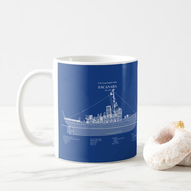 USCGC Escanaba wpc-77 – ABD Coffee Mug (With Donut)