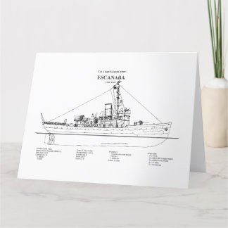 USCGC Escanaba wpc-77 - BD Thank You Card