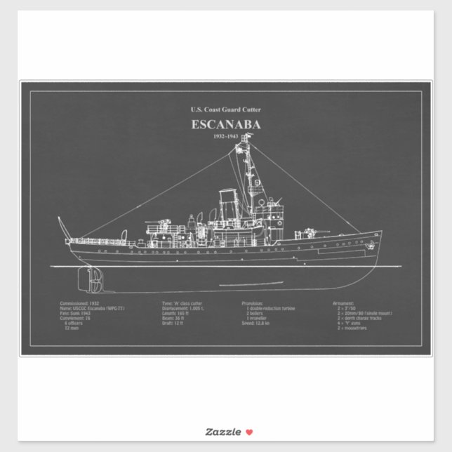 USCGC Escanaba wpc-77 – PD (Sheet)