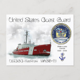 USCGC MACKINAW WAGB-83 ICEBREAKER - POSTCARD