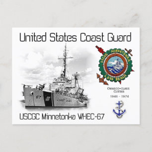 USCGC WINNETONKA WHEC-67 CUTTER POSTCARD