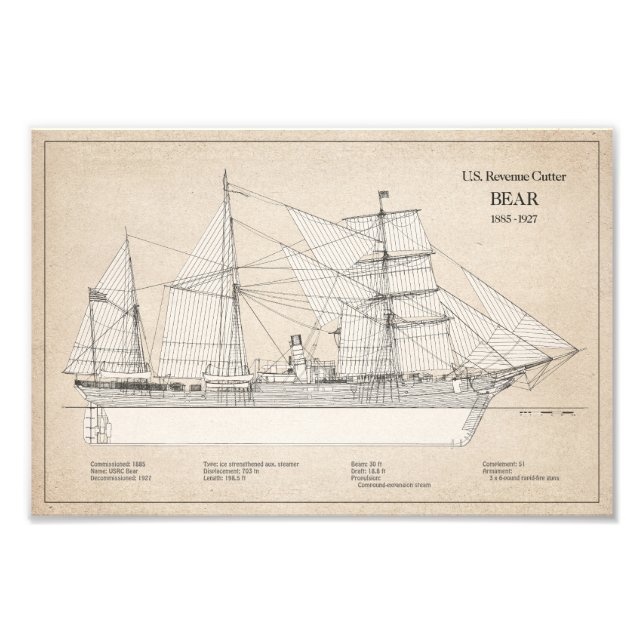 USCGRC USRC Bear - SBD Photo Print (Front)