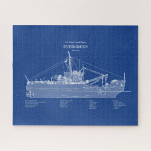USCGT Evergreen wlb-295 - ABD Jigsaw Puzzle