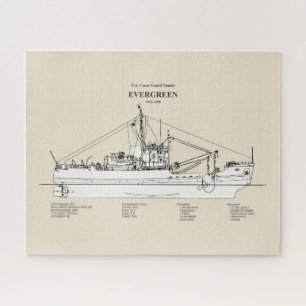 USCGT Evergreen wlb-295 - SBD Jigsaw Puzzle