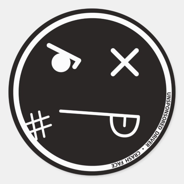 USD Crash Face #2 (3 inch) Sticker (Front)