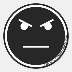 USD Rage Face 3" Sticker