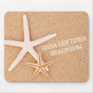 USDA Certified Beach Bum Mouse Pad