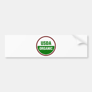 USDA Organic certificate Bumper Sticker