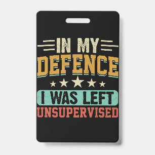 Use a descriptive title that explains your work in ID badge