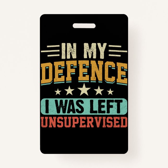 Use a descriptive title that explains your work in ID badge (Front)