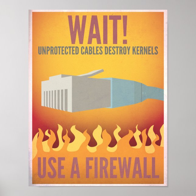 Use a Firewall Poster (Front)