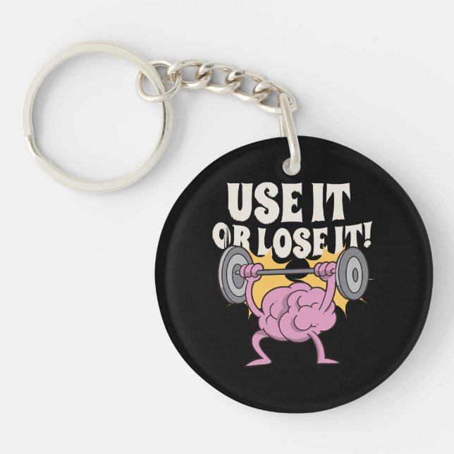 Use and train your brain key ring (Front)
