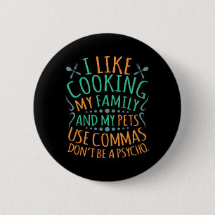 Use Commas English Language Teacher Teach Student 6 Cm Round Badge
