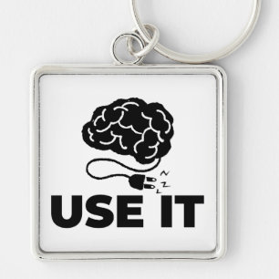 Use It - Brain Design Key Ring