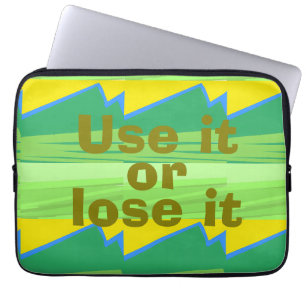 Use it or Lose it Christmas Gift Laptop Sleeve