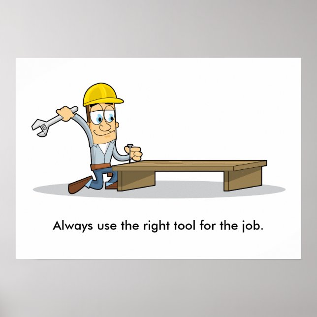 Use of Hand Tools 001 Poster (Front)