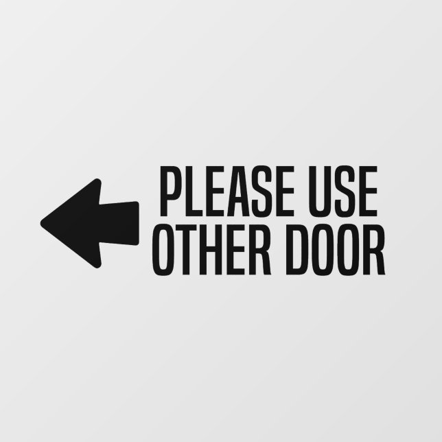 use other door sign (Sheet)