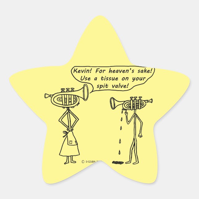 Use Spit Valve Star Sticker (Front)