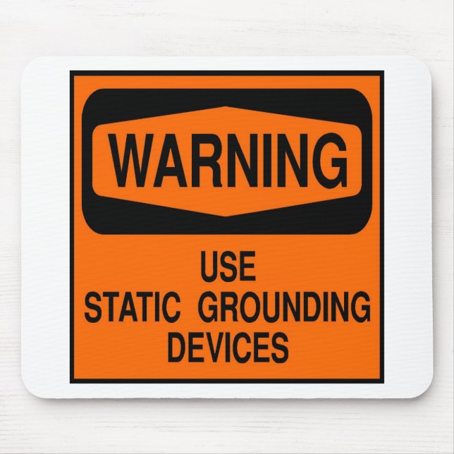 Use static grounding device mouse pad (Front)