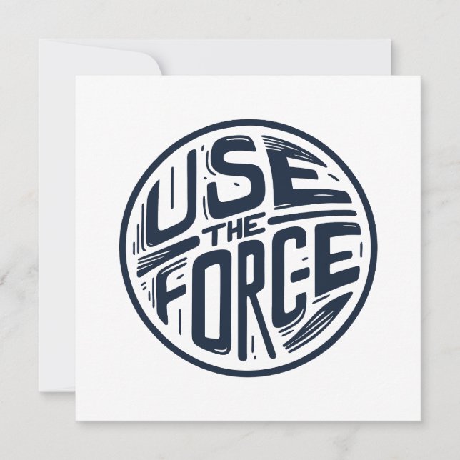 Use the force 2 holiday card (Front)