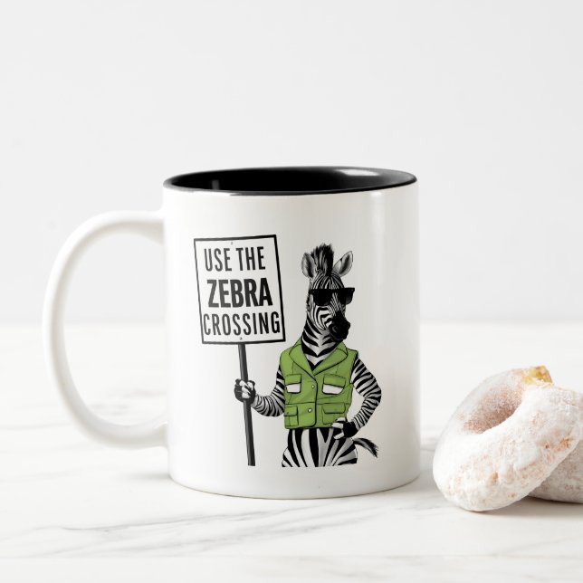 Use The Zebra Crossing Mug (With Donut)