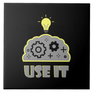 Use your brain ceramic tile