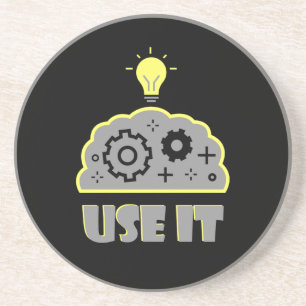 Use your brain coaster