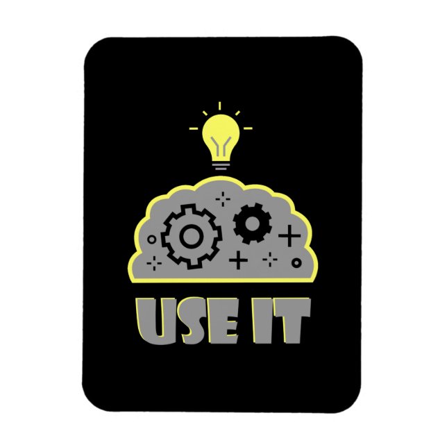 Use your brain magnet (Vertical)