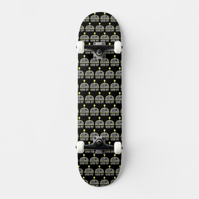 Use your brain skateboard (Front)