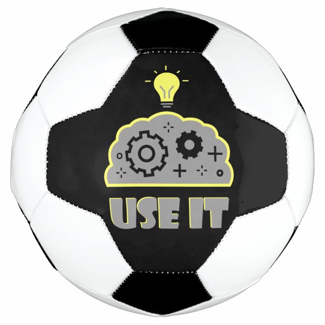 Use your brain  soccer ball (Front)