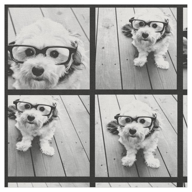 Use Your Favourite 9 photos - Black Fabric (Close Up)