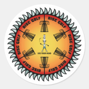 Use Your Head 2 Classic Round Sticker