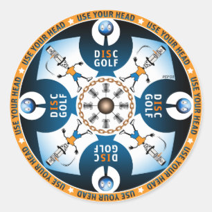 Use Your Head Classic Round Sticker