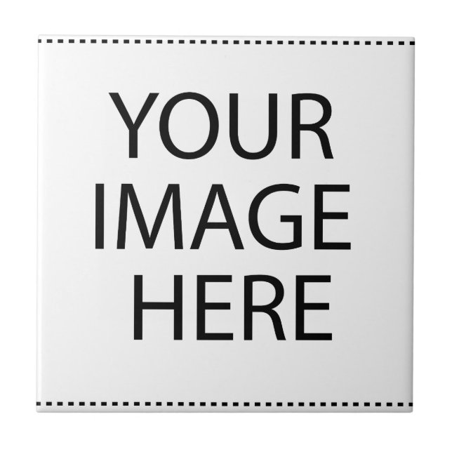 Use Your Image or Logo Ceramic Tile (Front)