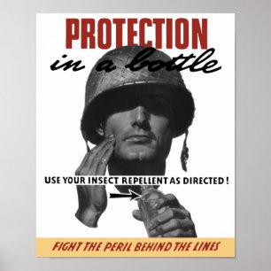 Use Your Insect Repellent As Directed! -- WW2 Poster