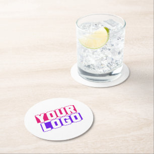 Use Your Own Logo Round Paper Coaster