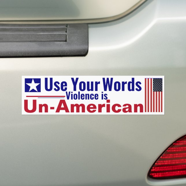 Use Your Words Bumper Sticker (On Car)