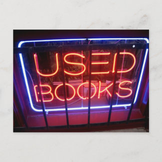 used books postcard