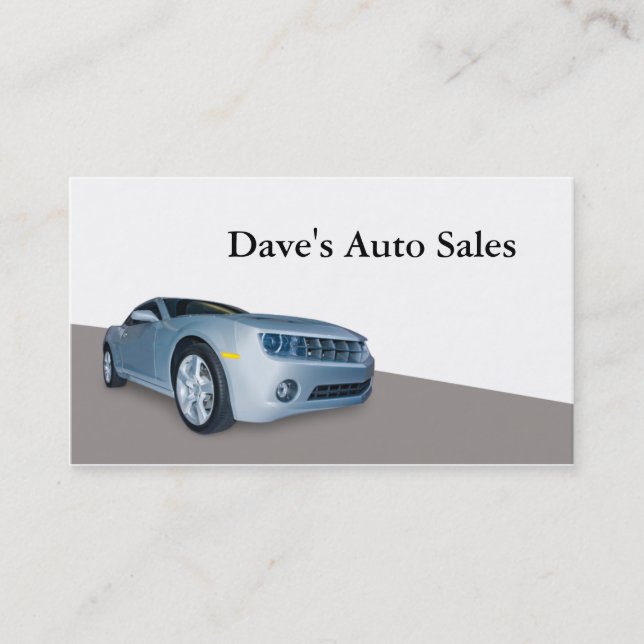 Used Car Dealer Business Card (Front)