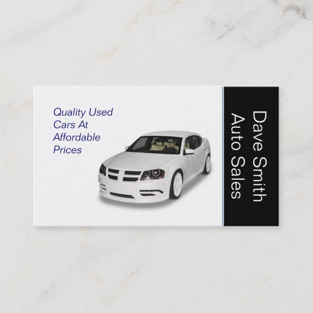 Used Car Dealer Business Card (Front)