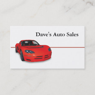 Used Car Dealer Business Card